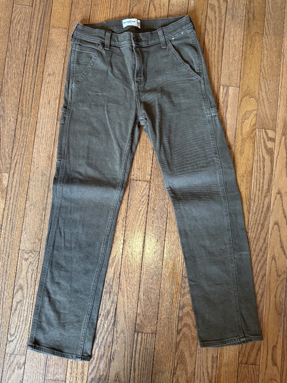 Abercrombie Kids Olive Straight Carpenter Jeans Sz 13/14 Reg
